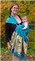 Oopa Turquoise Silk with Bohemian Charmeuse